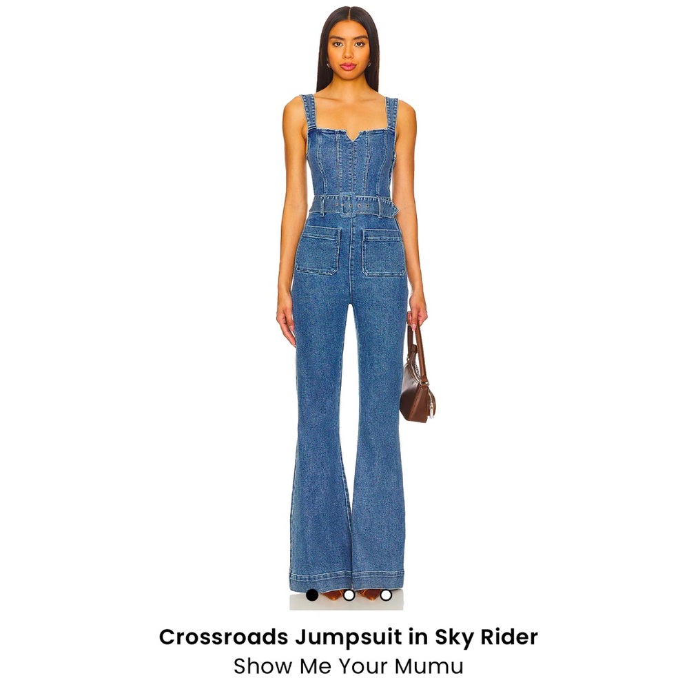 Crossroads Jumpsuit in Sky Rider
Show Me Your Mumu size small new with tags